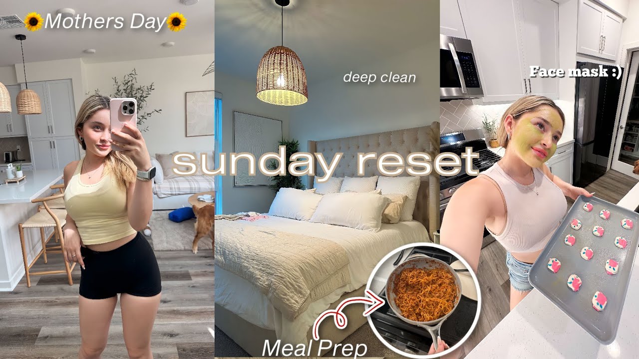 PRODUCTIVE SUNDAY RESET ROUTINE/VLOG | cleaning, restocking, family time