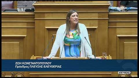 Ζ. Κωνσταντοπούλου (Πρόεδρος ΠΛΕΥΣΗΣ ΕΛΕΥΘΕΡΙΑΣ)(Ασφάλεια των σιδηροδρόμων)(17/07/2025)