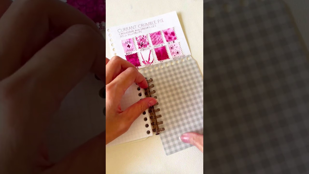 くるっとリング】ジャンクジャーナル×インク見本 カスタマイズして