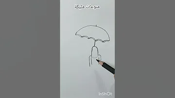 رسم بنت من الخلف تحمل مظله للمبتدئين خطوة بخطوة تعليم الرسم بالرصاص 