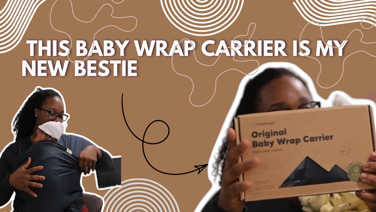 This baby wrap carrier is my new BESTIE!!!