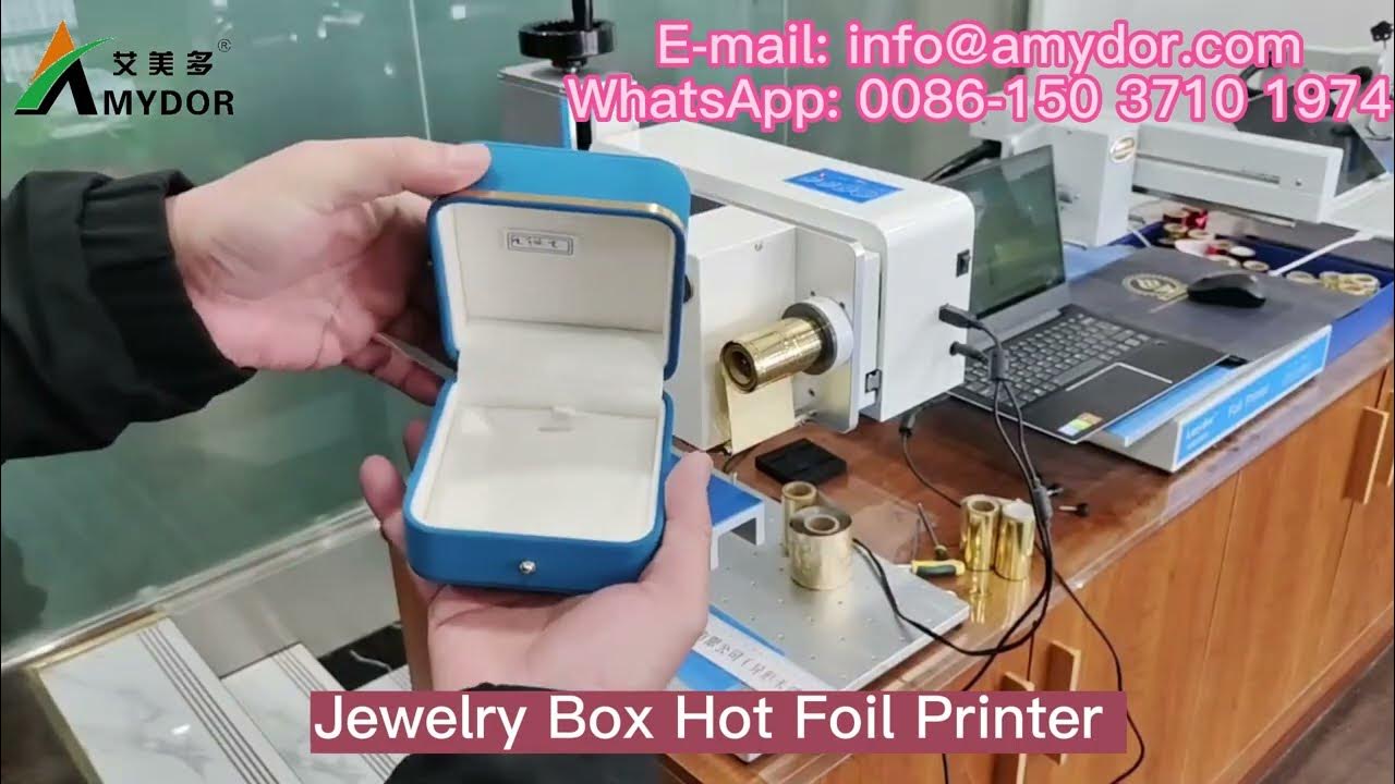 Jewelry Box Digital Gold Foil Printer AMD8025 YouTube