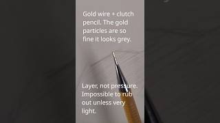 A portrait drawing with 24 carat gold wire. #art #drawing #drawingtechniques #metalpoint #goldpoint