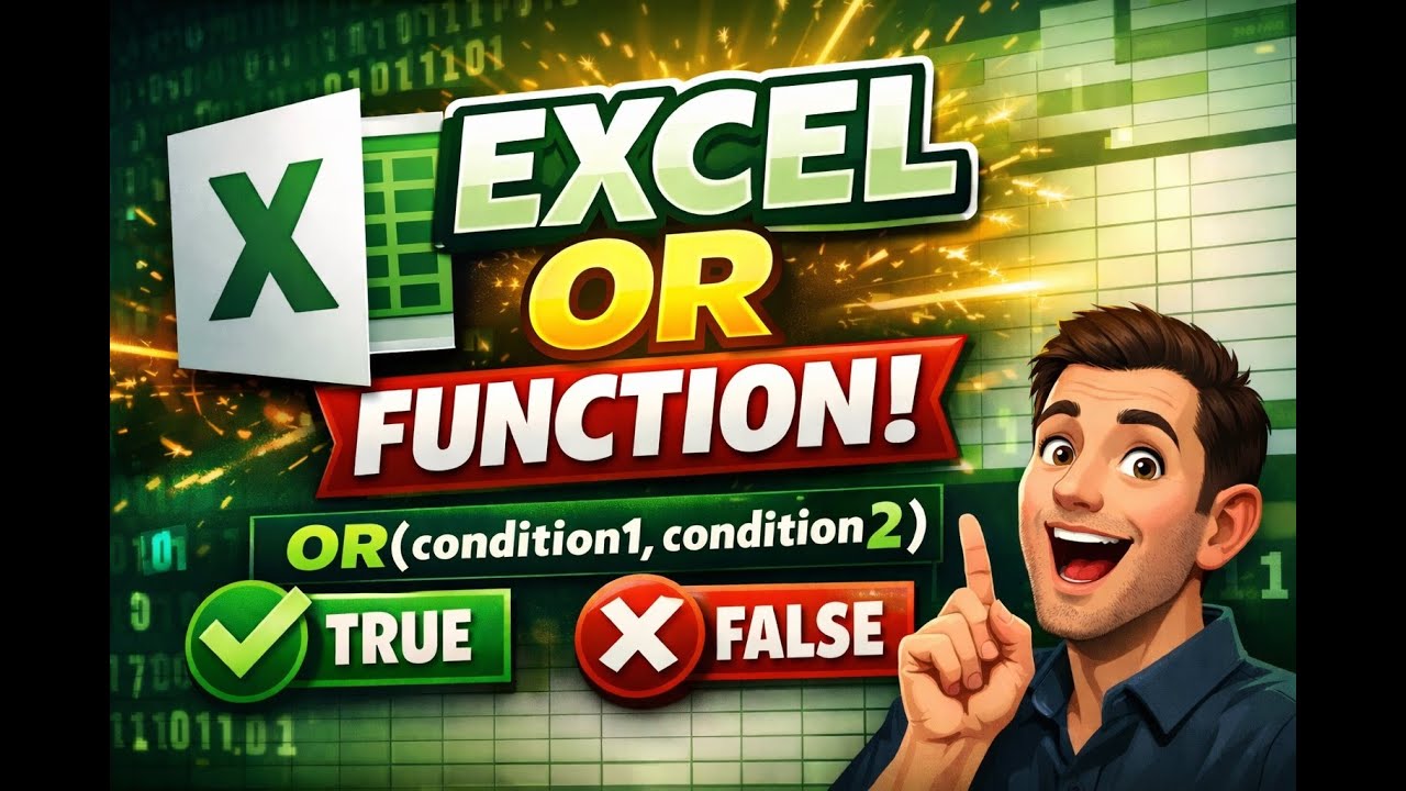 Excel OR Function Explained | Step-by-Step Tutorial - YouTube