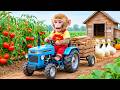 Monkey Farmer Drives Tractor to Harvest Tomatoes &amp; Builds a Duck House in EPIC CHAOS!! Mp3 Song