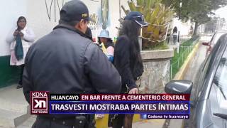 Travesti Mostraba Partes Íntimas Cadena Noticias