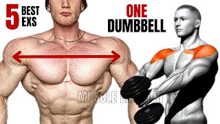 5 BEST SHOULDERS WORKOUT WITH ONE DUMBBELL ONLY AT HOME