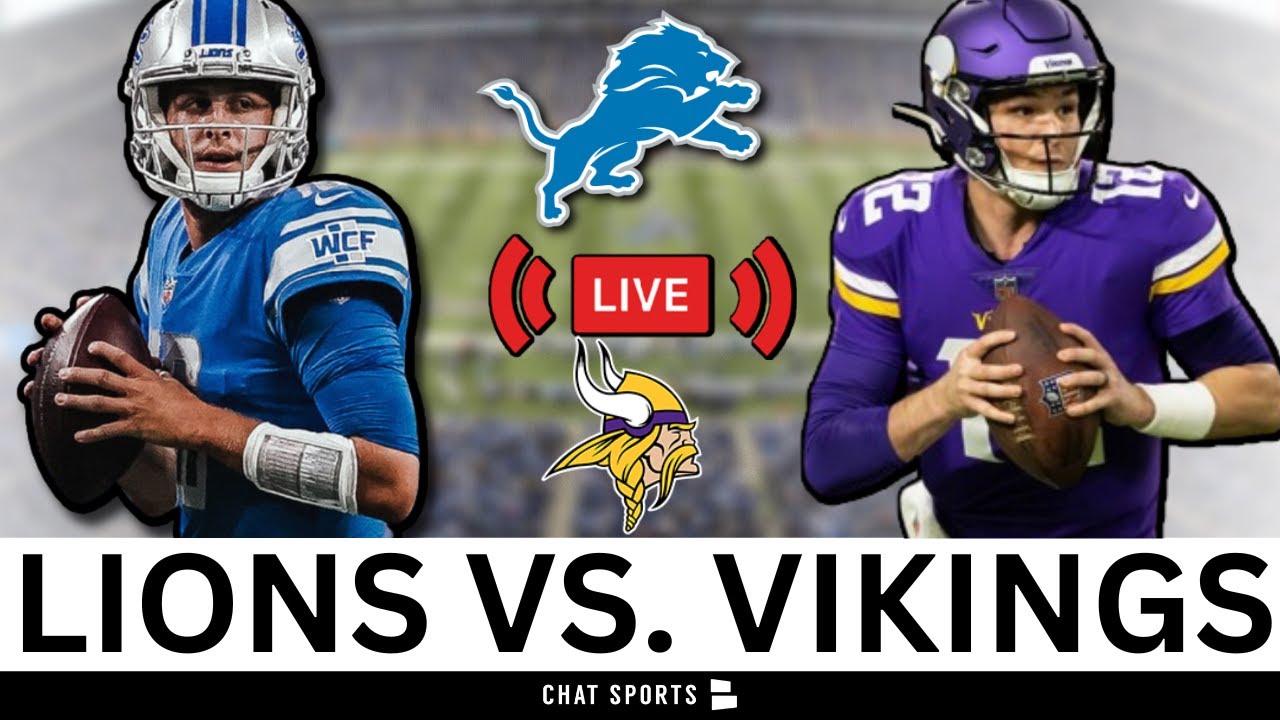 Lions vs. Vikings Live Streaming Scoreboard, PlayByPlay, Game Audio