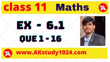 Maths class 11 Ex 6.1 Linear Inequalities Q1 to Q16 by Ak Yadav