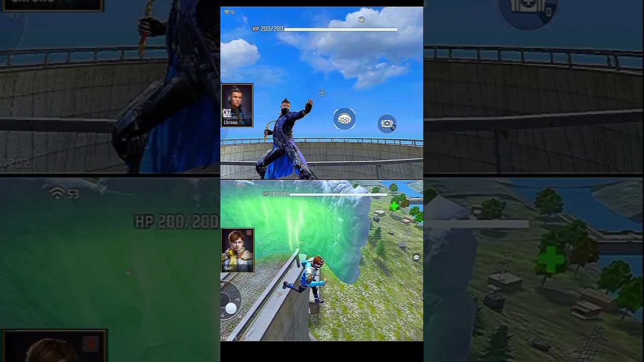 chrono vs Nairi ability test ff 🤯 