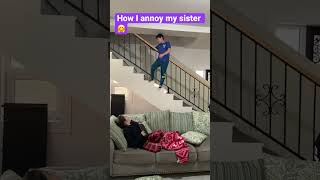 How I annoy my sister #shorts #comedy #viral #funny #challenge #siblings screenshot 3