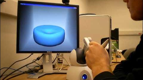 Haptic interaction with a deformable object
