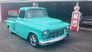 Sold 1955 chevy 350 350hp ZZ4 crate engine aluminum heads 700R4 OD Custom 3100 F