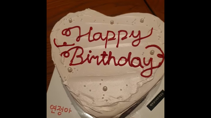 생일 수제 케이크 처음 받아봤어요ㅠㅠ(: 백록담)