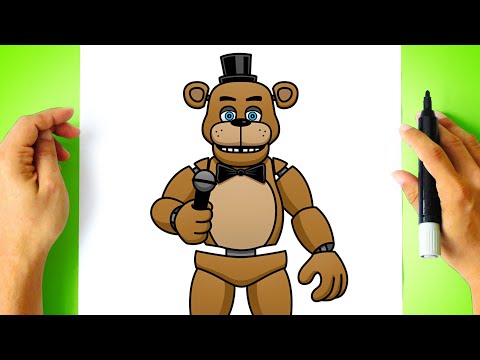 How to DRAW FREDDY FAZBEAR - Five Nights at Freddy's - [ How to DRAW FNAF Characters ] step by step