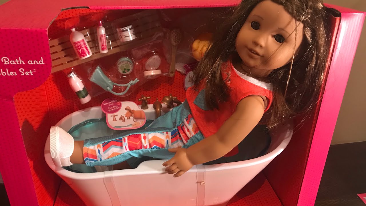 American girl doll Bath tub 🧼 part 2😱🤩 YouTube