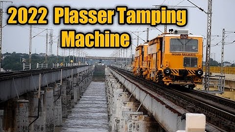 Unimat Split Head MFI Multipurpose Tamping Machine - Plasser India 2022 On Penna River|