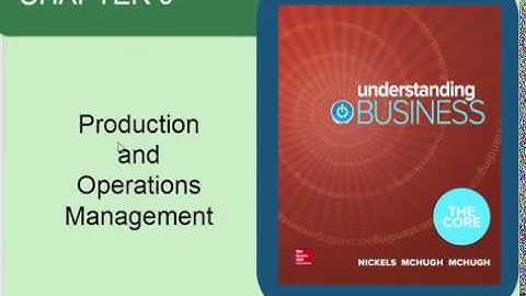 BUS 101 Ch 9 Production and Operations Management