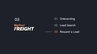 BigRoad Freight - Company Driver with Search - Quick Start Guide