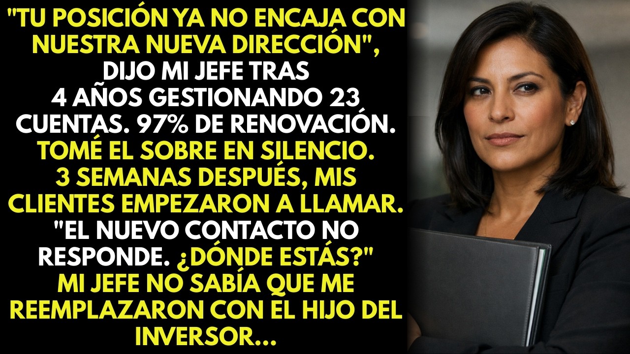 Me despidieron para contratar al hijo del inversor… su primer trimestre perdió 19 clientes