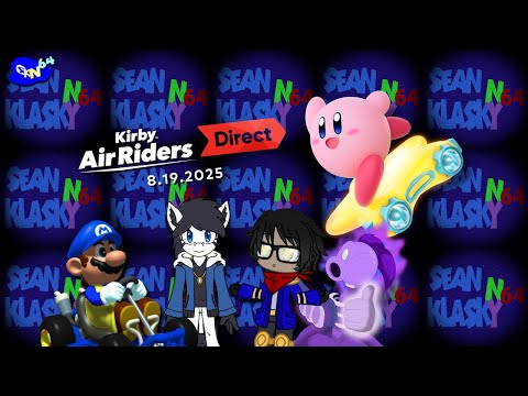 SKN64 Reacts - Kirby Air Riders Direct 8.9.25 [Kirby Throwback Time! 0w0] #throwback #kirbyairriders