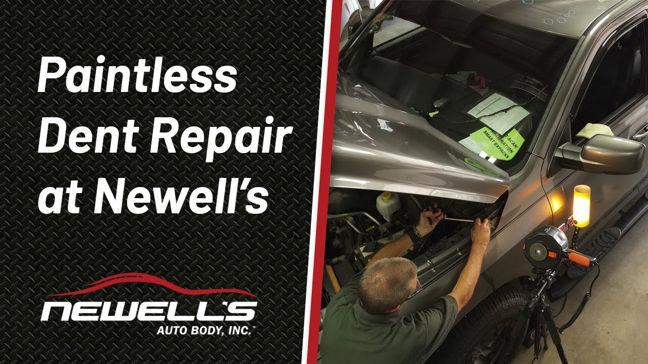 Paintless Dent Repair at Newell's Auto Body - YouTube