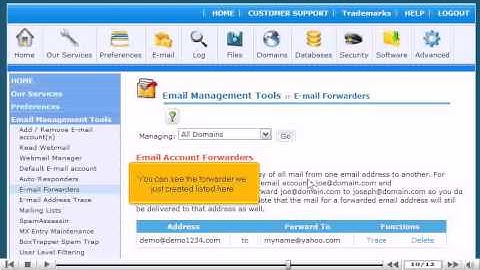 How to setup email forwarding (redirects) in cPanel