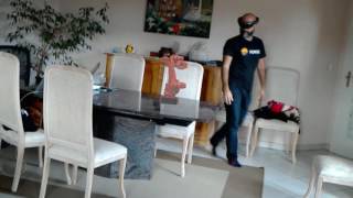 Shared robot hologram inside multiple HoloLens devices
