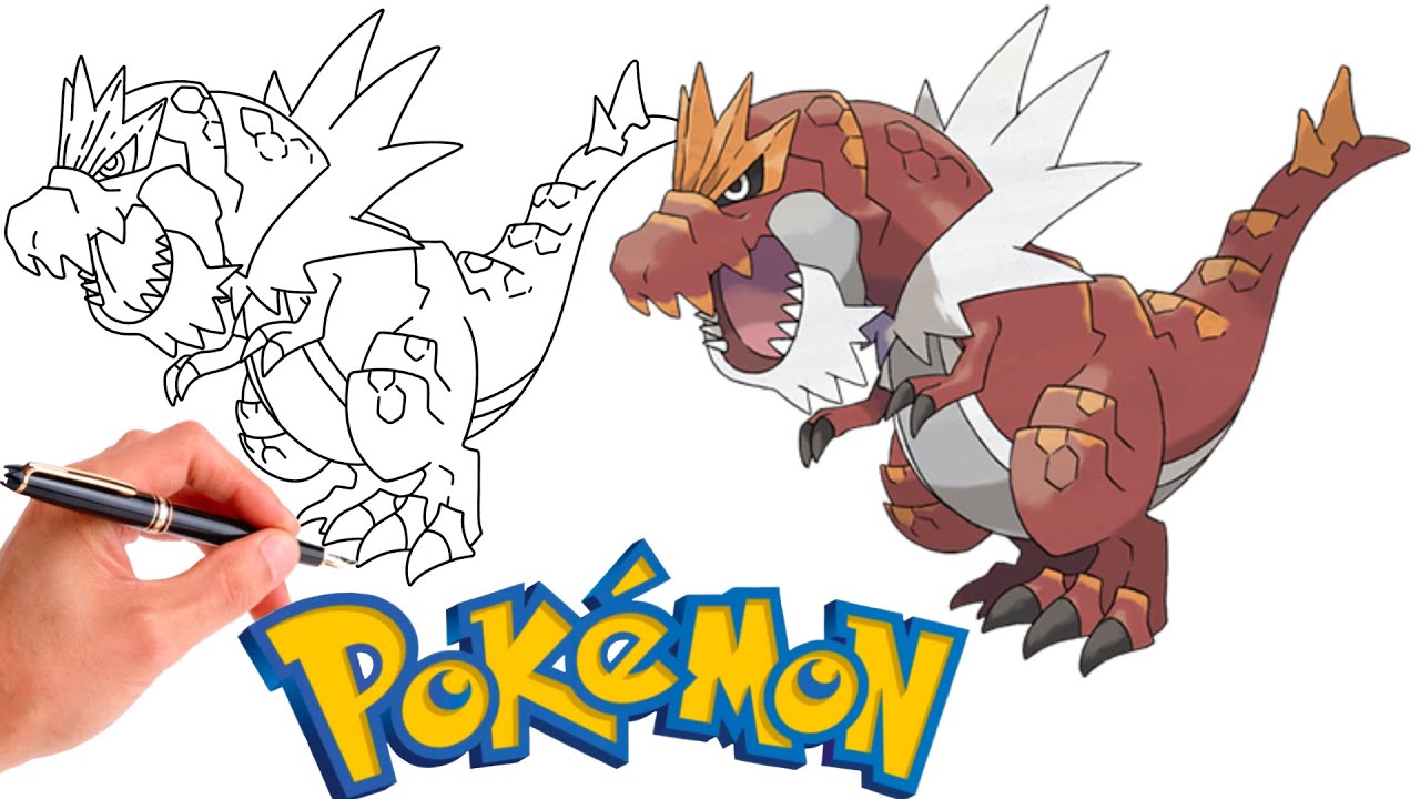 How To Draw TYRANTRUM POKEMON #697 | Generation 6