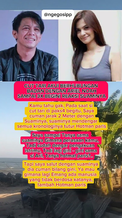 Cut Tari akui berhubungan badan dengan Ariel Noah sampai 3 kali#shorts #artist