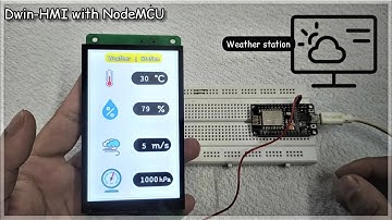 Dwin HMI with NodeMCU | Smart Weather Station |