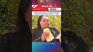 STORE CLERK TRIES TO HJACK LOTTERY CUSTOMER S WINNING SCRATCH... #Shorts #eyffu6