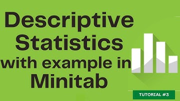Minitab Tutorial: Descriptive Statistics in Minitab | Complete tutorial | statistics tool