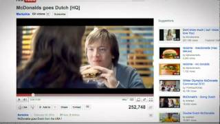 2010 Mcdonalds The Idea Behind The Dutch Deluxe Commercial nl Dutch