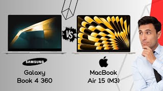 Samsung Galaxy Book 4 360 vs Apple MacBook Air 15 M3  spec review & comparison