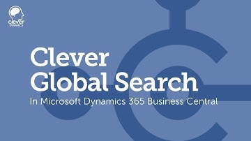 Clever Global Search for Microsoft Dynamics 365 Business Central