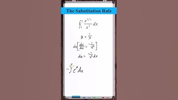 The Substitution Rule | Definite Integral | y=[e^(1/x)]/(x^2)
