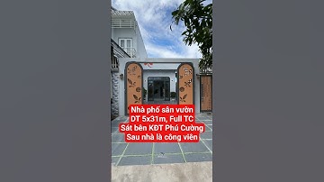 Nhà phố sân vườn, sát bên KĐT Phú Cường, 03PN, phía sau là công viên #nhadatkiengiang