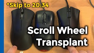 Razer Deathadder Left-Handed Edition Scroll Wheel Transplant (Skip to THE SOLUTION Chapter)