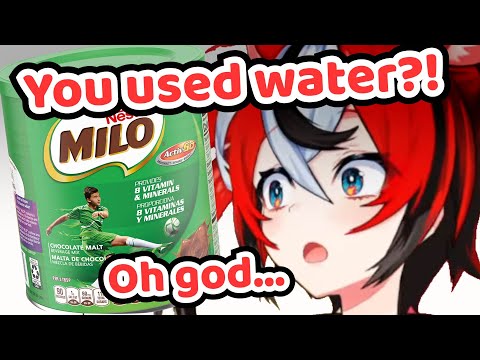 Bae Couldn't Believe That Someone Drink Their Milo With Water【Hololive EN | Osekkai VA | Baelz】