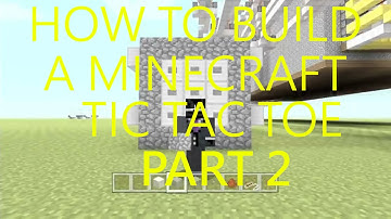 How to build a Tic Tac Toe Map on Minecraft Xbox 360 - 3x3 Button Panel (PART 2)