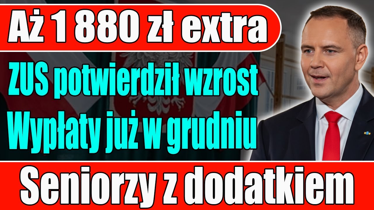 ZUS Potwierdził! W Grudniu Seniorzy Dostaną Aż 1 880 zł Więcej – To Już Pewne!