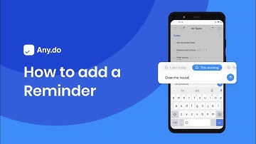 Add a reminder on Android | Any.do
