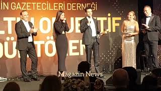 Yargı dizisi ödüle doymuyor ! Törende Pınar Deniz'in kıyafeti ve saç stili çok konuşuldu!