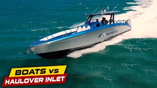 MIDNIGHT EXPRESS HITS TOP SPEED AT HAULOVER INLET ! | Boats vs Haulover Inlet