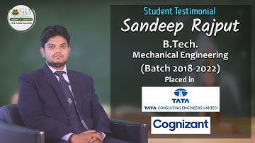 GLA mechanical engineering student gets dual placement