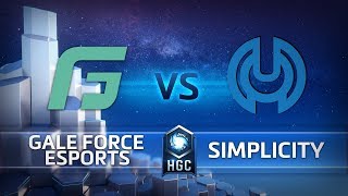 HGC NA – Phase 1 Week 1 - Gale Force Esports vs. Simplicity - Game 5