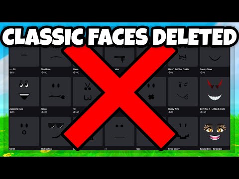 Roblox Will DELETE Classic Faces