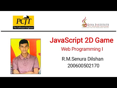 Javascript 2D Game project | Web Programming | Senura Dilshan