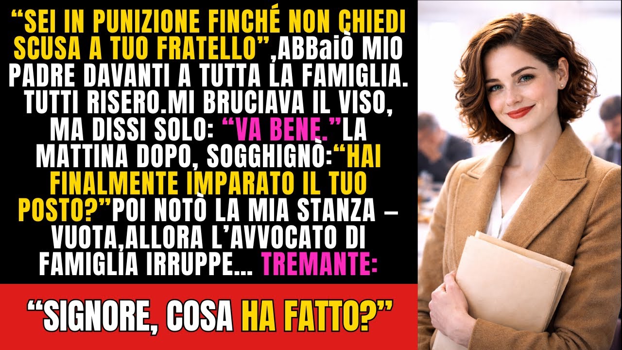 Mio padre mi mise in punizione davanti a 30 parenti—poi entrò il suo avvocato con la verità